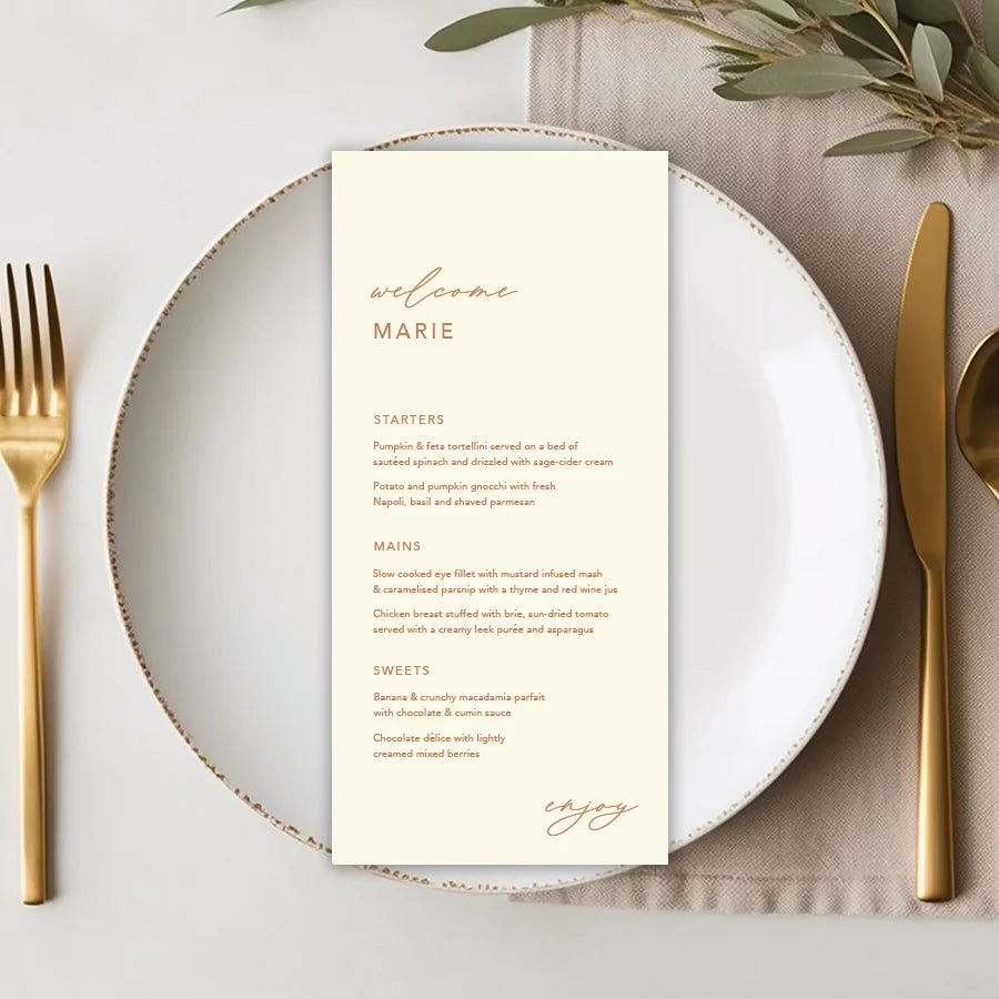 Wedding, Engagement, Baptism or Christening, Birthday Party Invitation Card Menu Card Printing 4