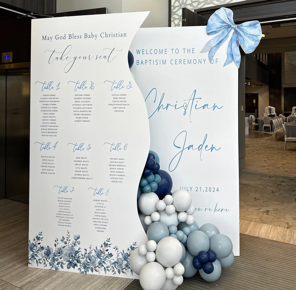 Welcome Sign & Table Seating Chart Print 19