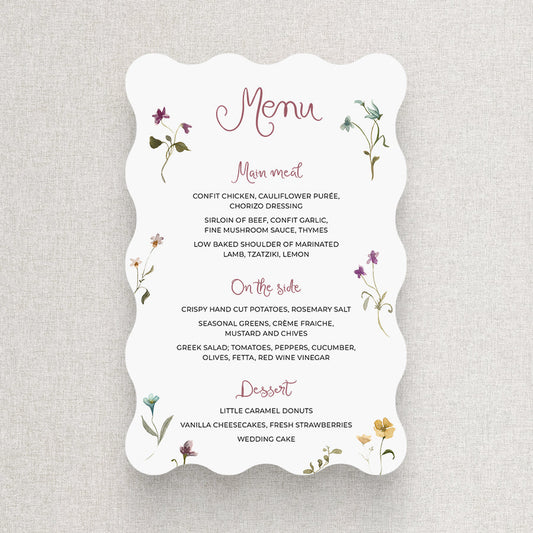 Wedding, Engagement,  Baptism or Christening, birthdayParty Invitation Card Menu Card Printing