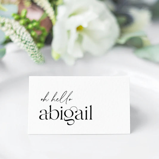 Wedding, Engagement,  Baptism or Christening, Birthday Party Name Card Printing