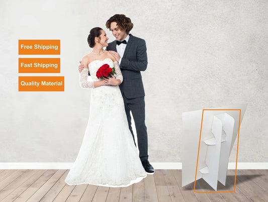 Wedding figure Custom photo standee cutout printing